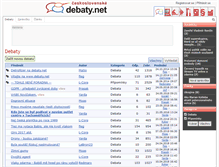 Tablet Screenshot of debaty.net